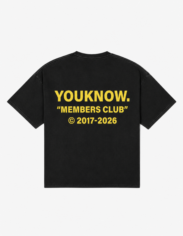 2026 Member's Club Tee | Washed Black