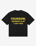 2026 Member's Club Tee | Washed Black