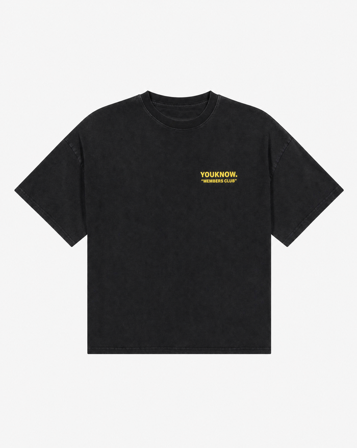 2026 Member's Club Tee | Washed Black