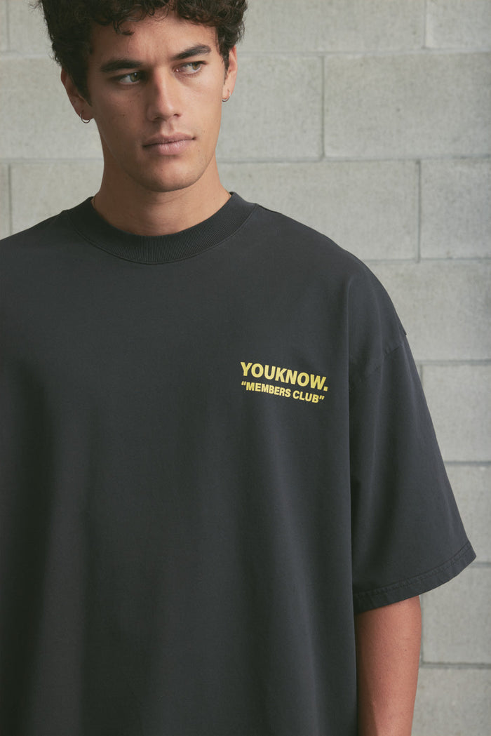 2026 Member's Club Tee | Washed Black