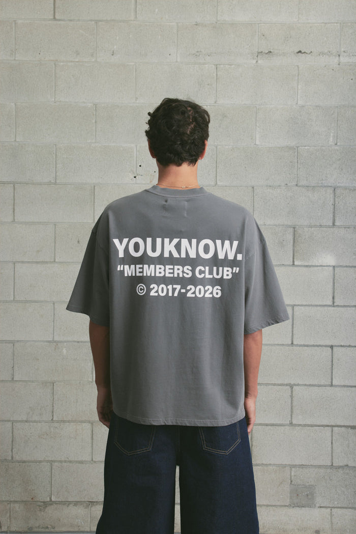 2026 Member's Club Tee | Washed Grey