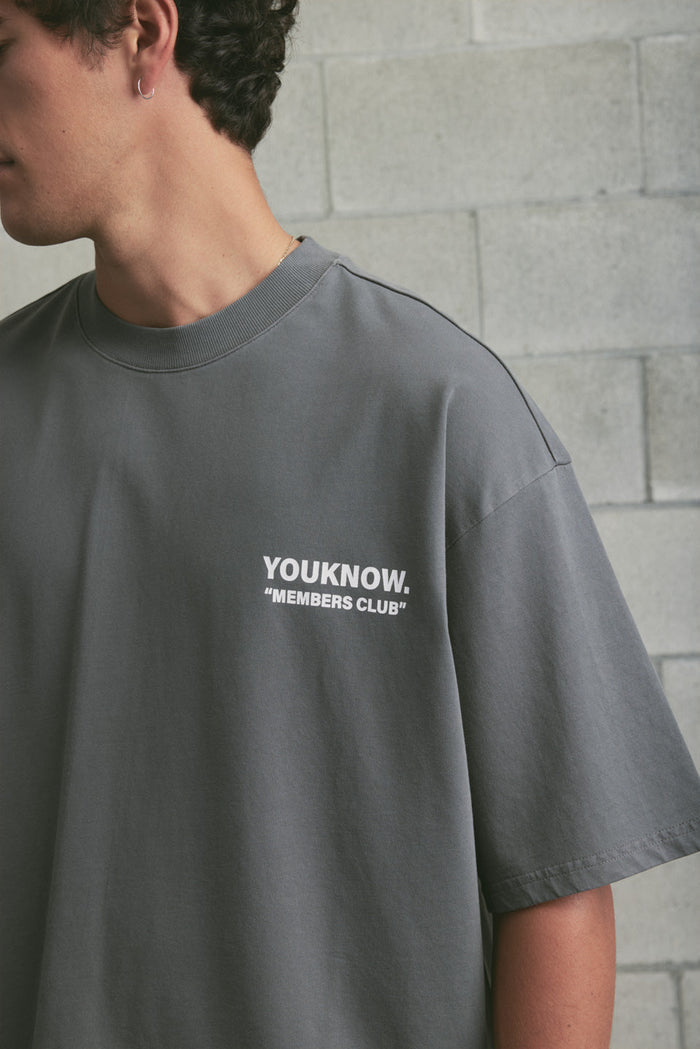 2026 Member's Club Tee | Washed Grey