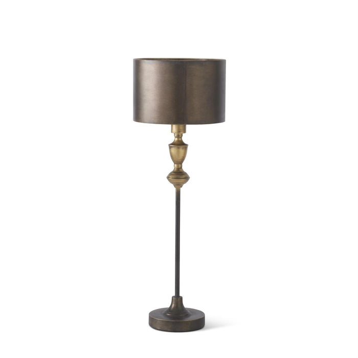 28 Inch Brushed Gold Slender Spine Lamp w/Metal Shade (in-store only)