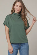 All In Order Top in Slate Green