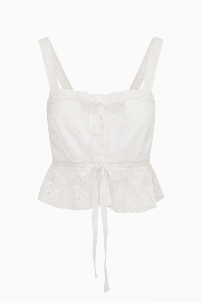 Anoria Cotton Lace Top