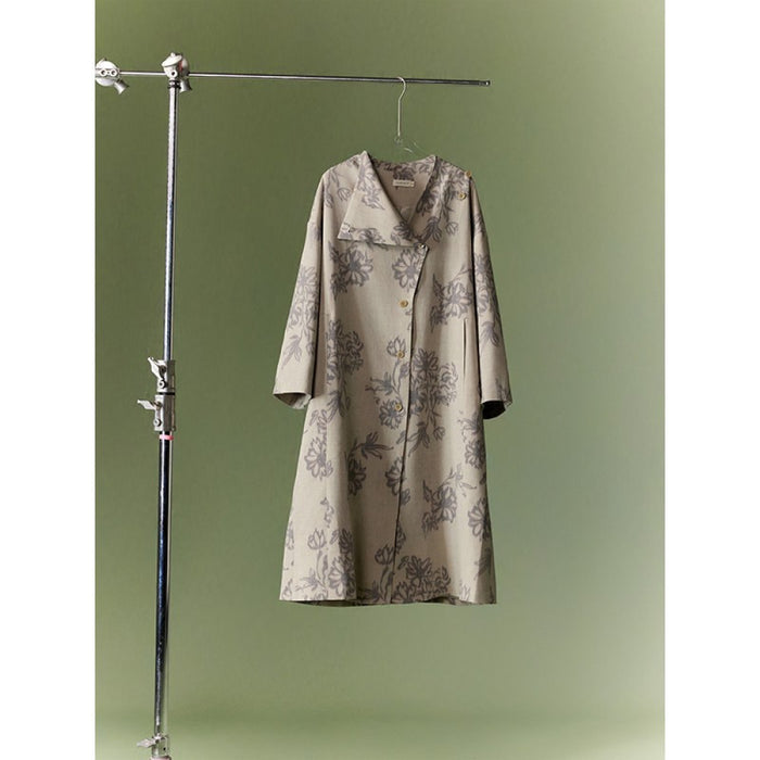 ASAYA-3742 Elegant Floral Long Coat 🌼