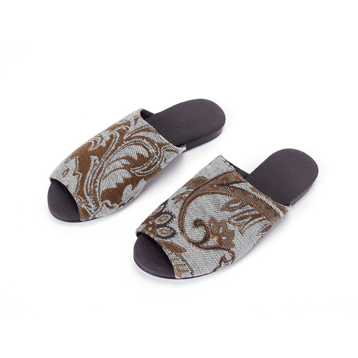 ASAYA3800: Vintage Jacquard Floral Slippers – 𝐓𝐢𝐦𝐞𝐥𝐞𝐬𝐬 𝐂𝐨𝐦𝐟𝐨𝐫𝐭 𝐌𝐞𝐞𝐭𝐬 𝐅𝐥𝐨𝐫𝐚𝐥 𝐂𝐡𝐚𝐫𝐦 ✨🌸