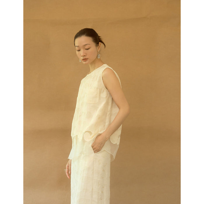 Beige tank top in stock / S