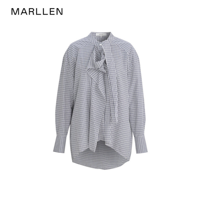 Blue and white grid spot / M