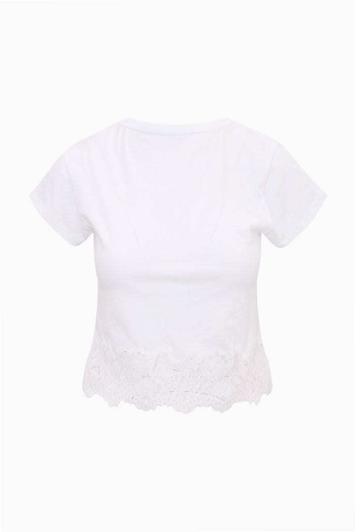 Avelina Cotton Lace Tee