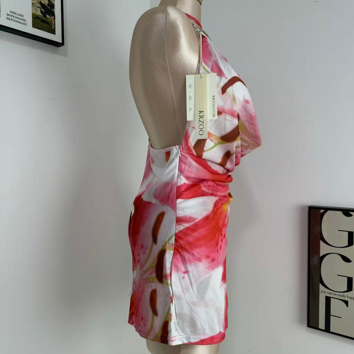 Backless Spaghetti-Strap Dress