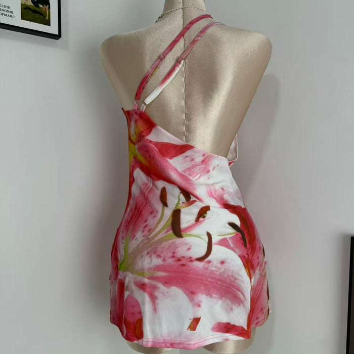 Backless Spaghetti-Strap Dress