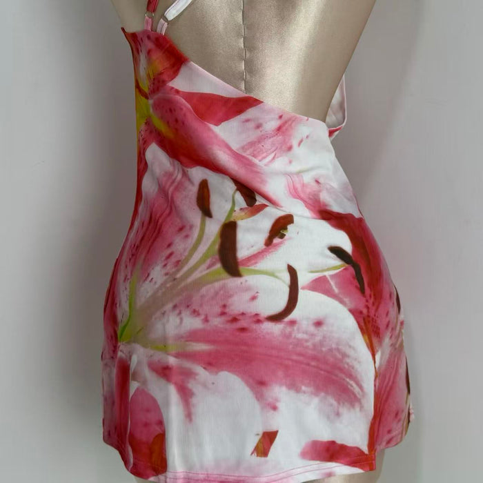 Backless Spaghetti-Strap Dress