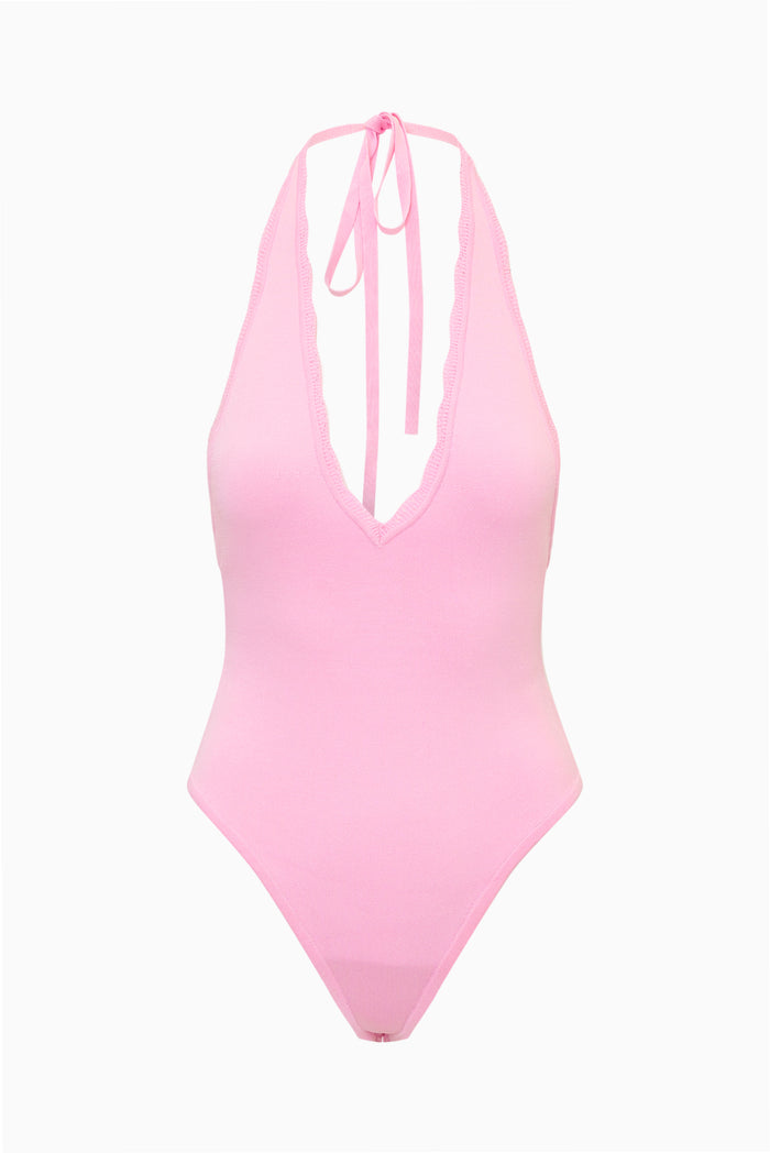Berta Plunge Neck Bodysuit