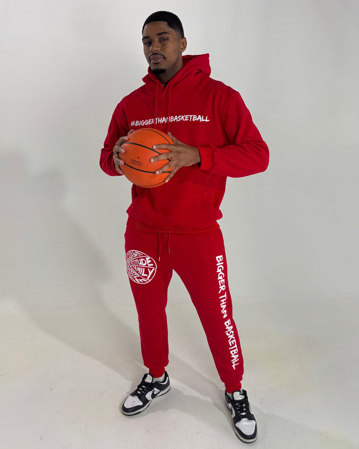 Bigger Than Basketball - Joggers - Red