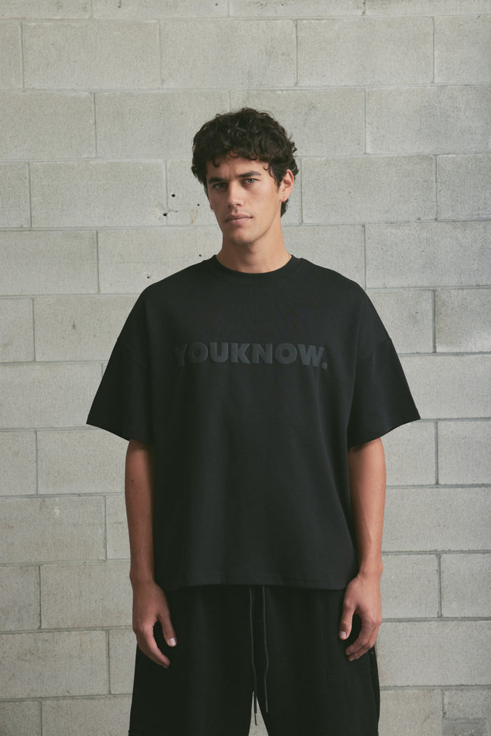 Block Tee 2.0 | Black/Black