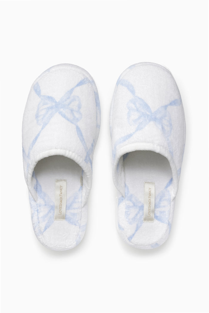 Bow Print Slippers