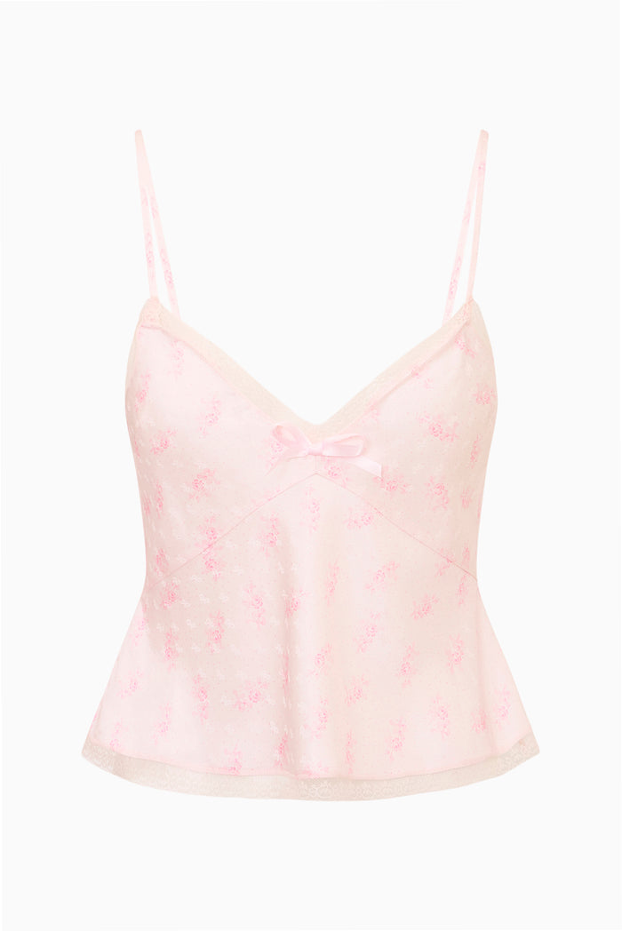 Brett Silk-Blend Floral Cami Top