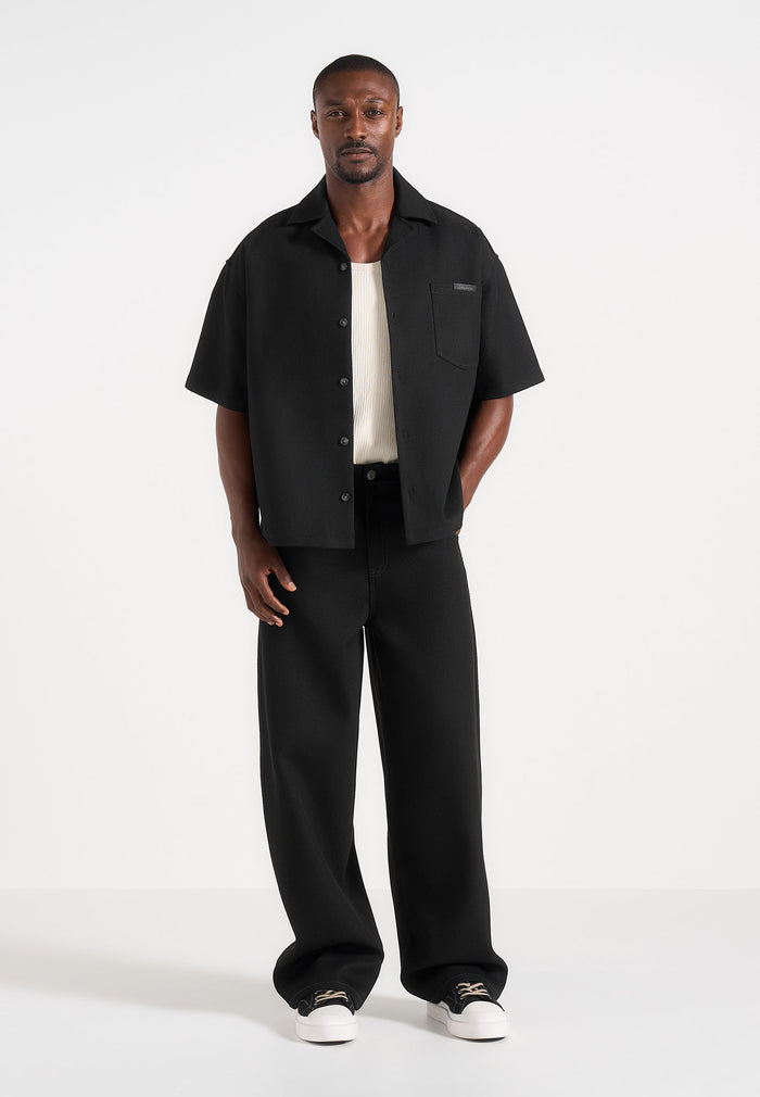 brook-unisex-signature-twill-boxy-shirt-black