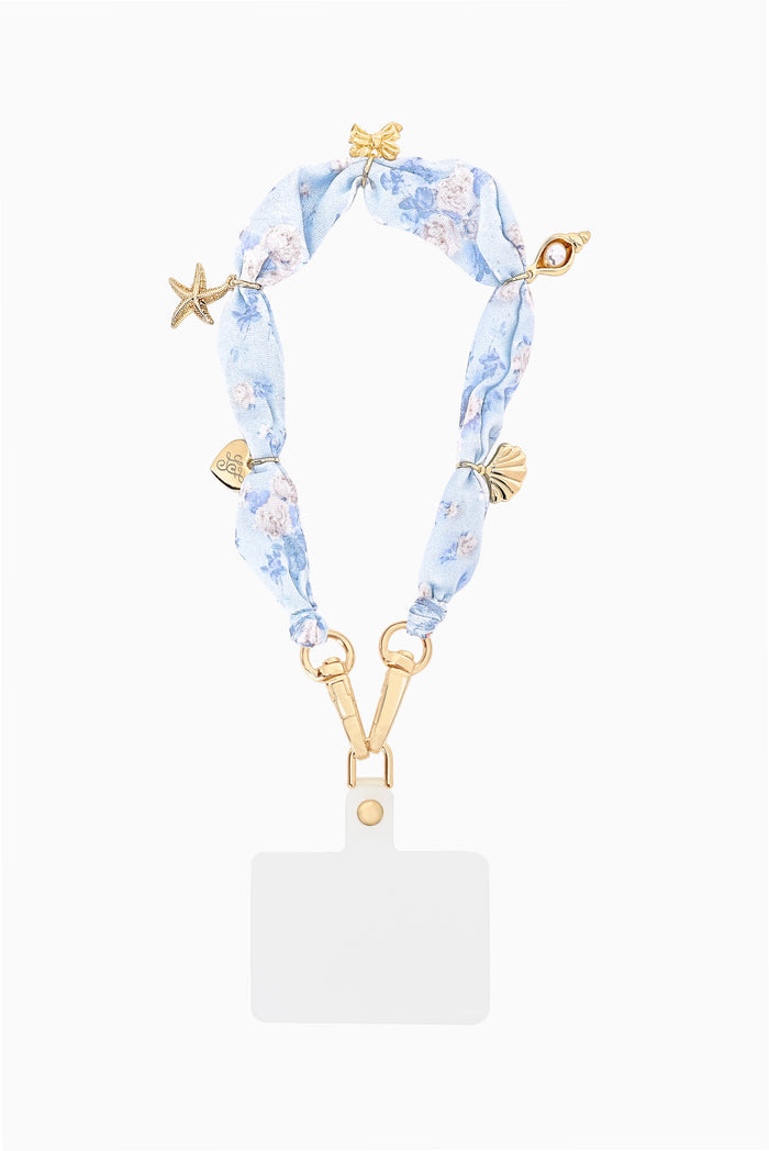 Case-Mate x LoveShackFancy Scarf Anchor Card Phone Charm - Everblooming Rosettes