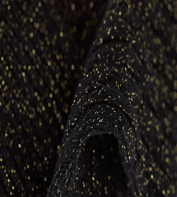 Chaussettes femme côtelées noir La Mode