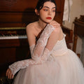 Long Velve Formal Gloves Wedding Prom Evening Gown Bridal Accessories GL004（副本） SHEER FAIRY