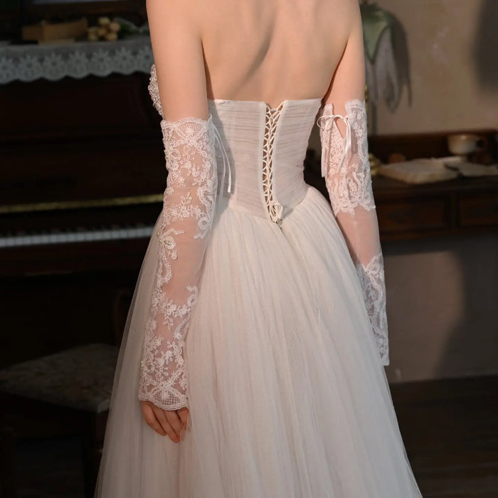 Long Velve Formal Gloves Wedding Prom Evening Gown Bridal Accessories GL004（副本） SHEER FAIRY