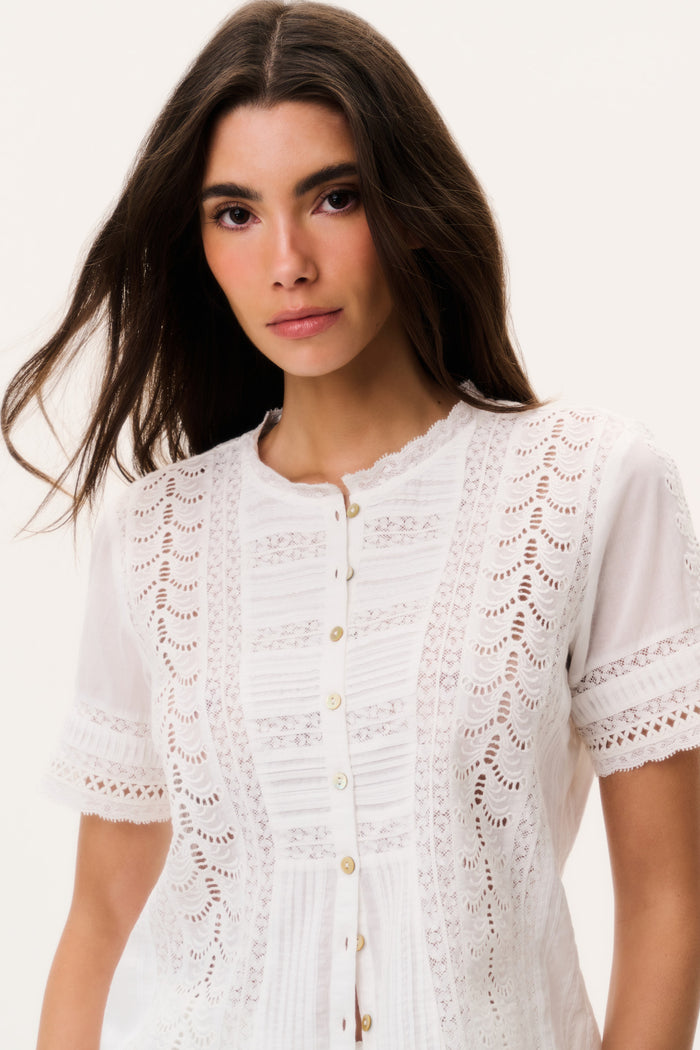 Ciela Cotton Victorian Top