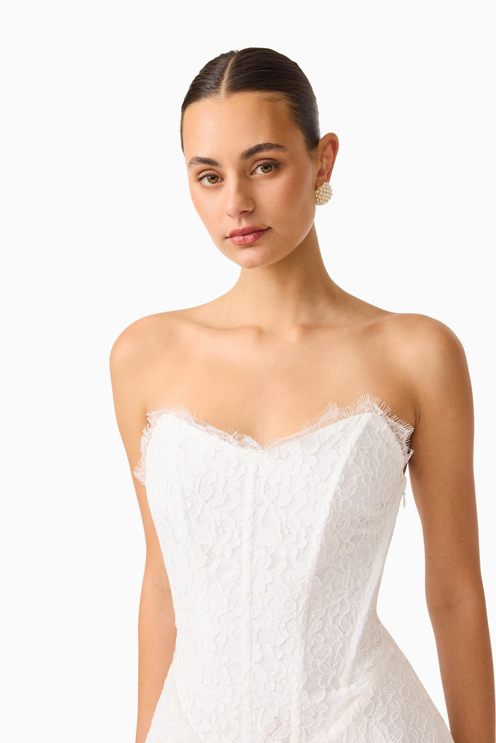Clarisse Tulip Mini Dress White - Dress - Elliatt
