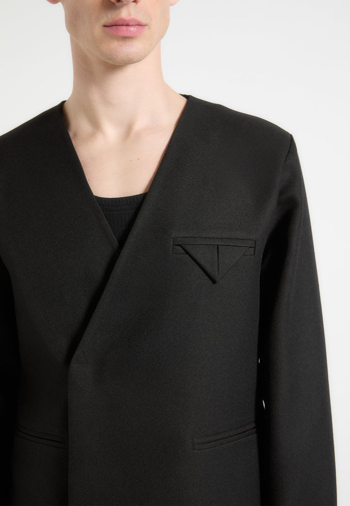 colin-collarless-double-breasted-minimal-blazer-black