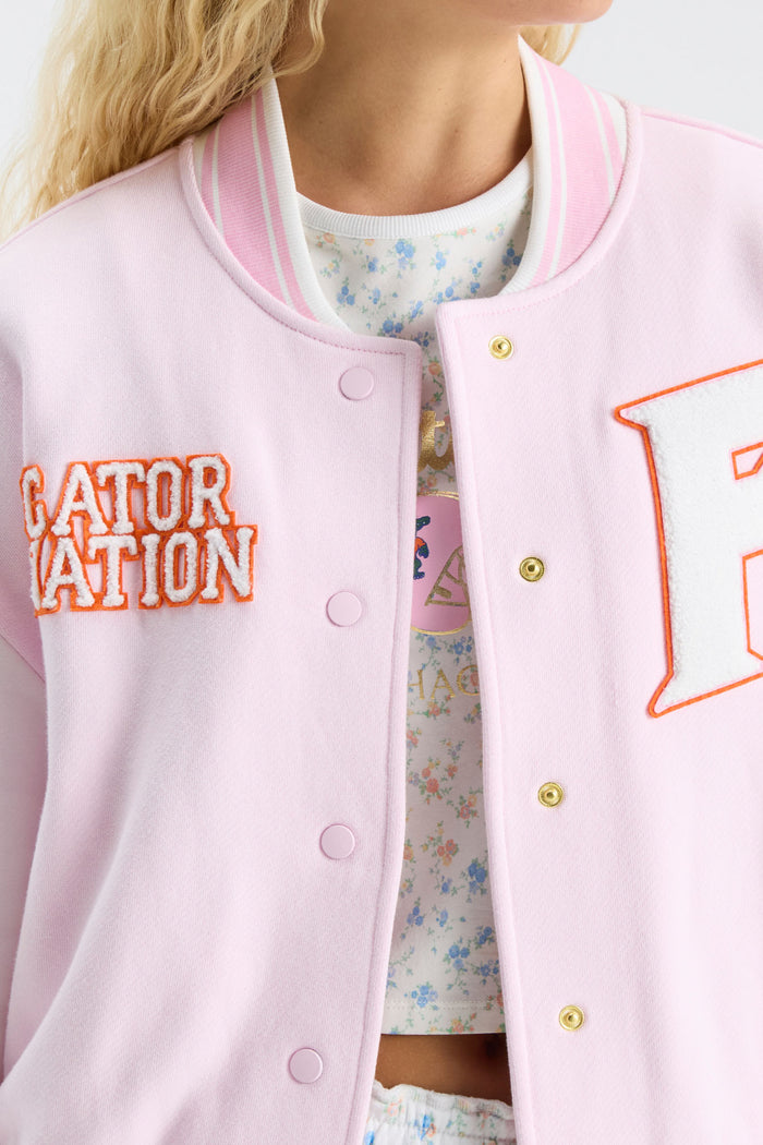 Collegiate Varsity Jacket - GATOR PINK