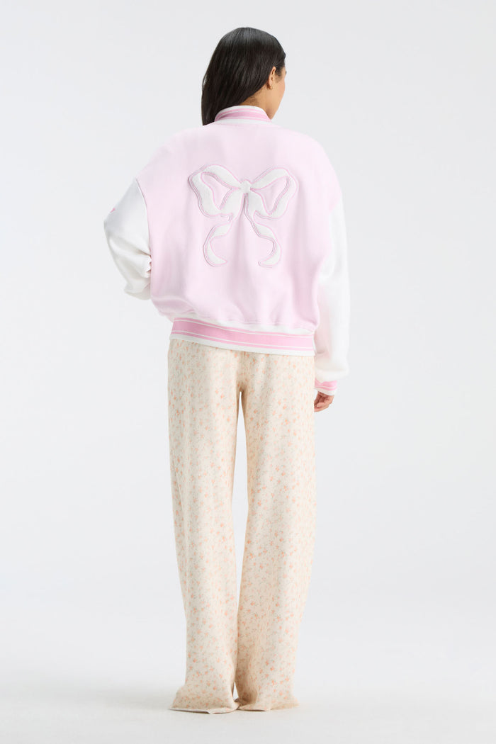 Collegiate Varsity Jacket - MIAMI PINK