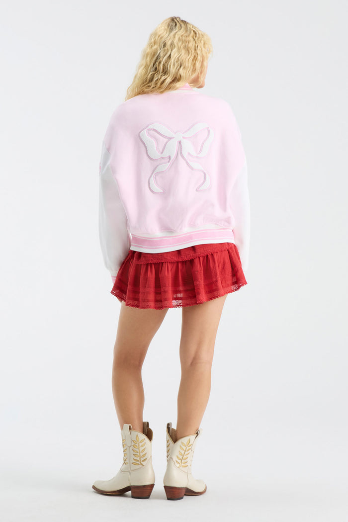 Collegiate Varsity Jacket - UGA PINK