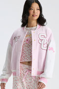 Collegiate Varsity Jacket - USC PINK