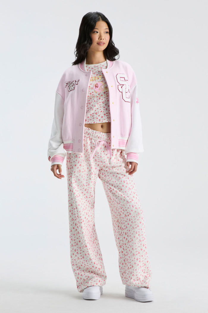 Collegiate Varsity Jacket - USC PINK