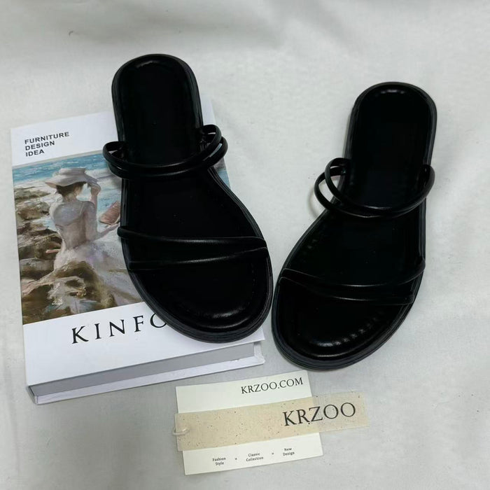 Comfortable and Versatile Flat Beach Slides