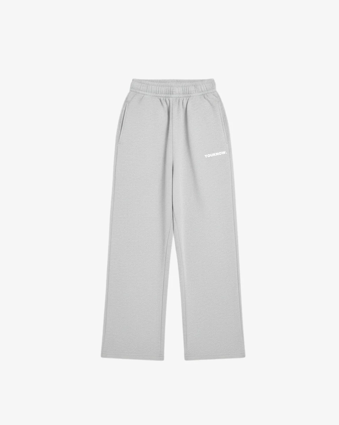 Core Wide Leg Sweatpants | Heather Grey