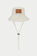 Cotton Canvas Bucket Hat - Ecru