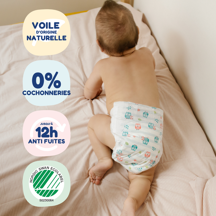 Couche peau sensible bébé 0% cochonneries