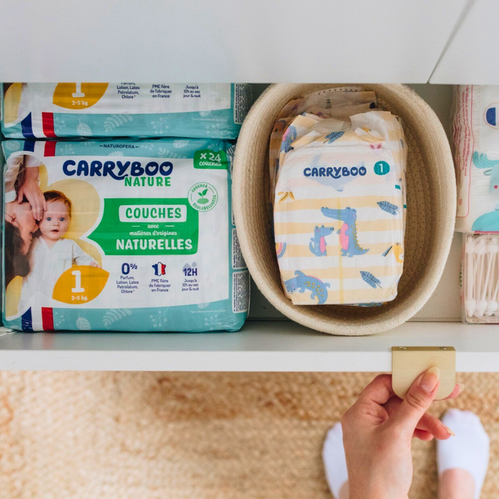 Couches Bébé Écologiques Carryboo Nature - Taille 4 plus