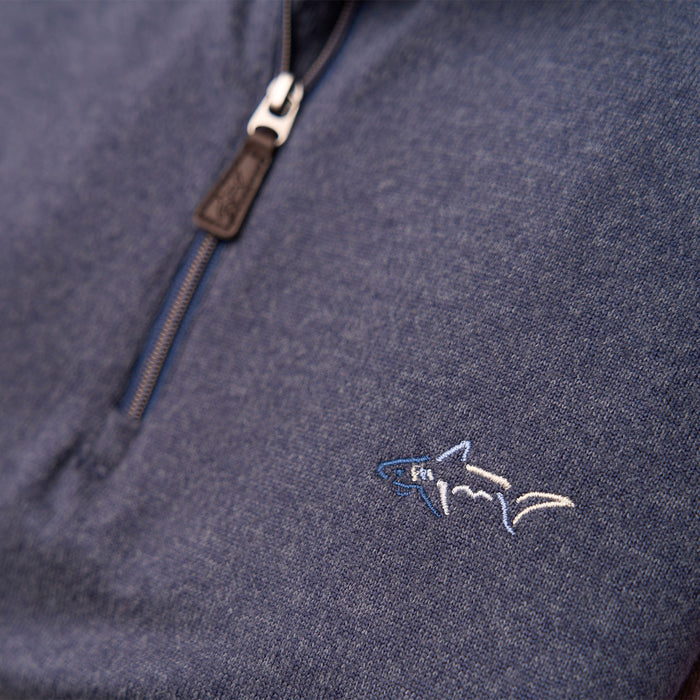 NAVY HEATHER BACK