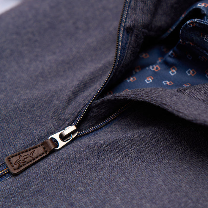 NAVY HEATHER BACK