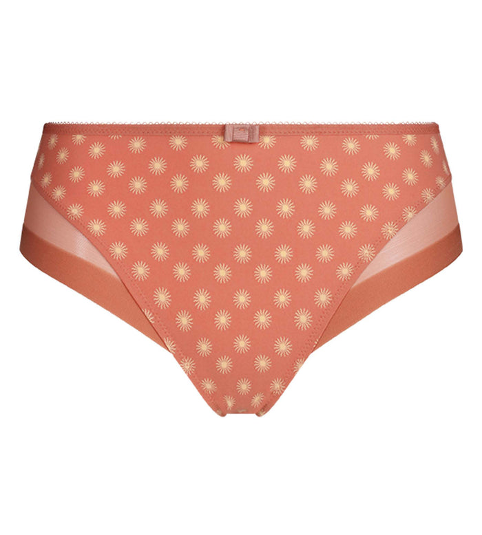 Culotte femme microfibre et tulle motif soleil Dim Generous