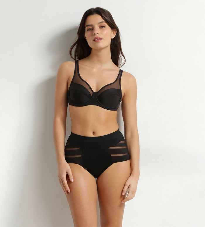 Culotte ventre plat noire Femme Dim Silhouette Élégance