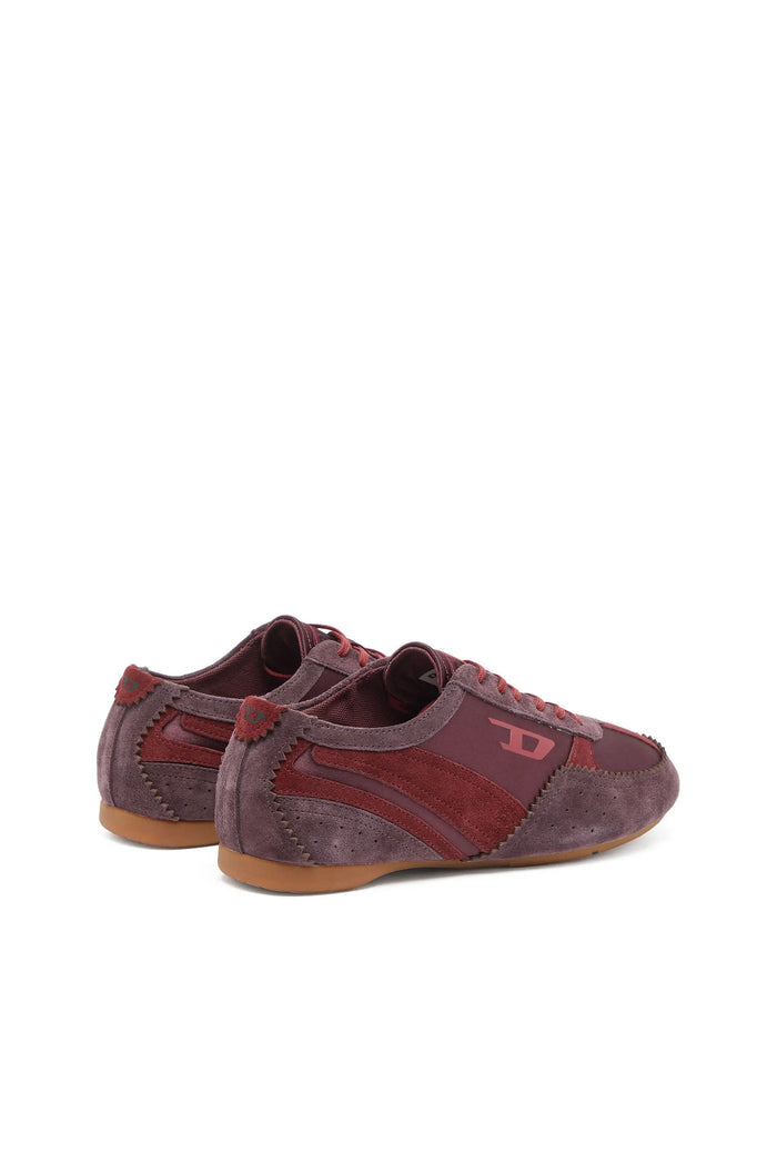 D-Mile-Flat sneakers with suede overlays