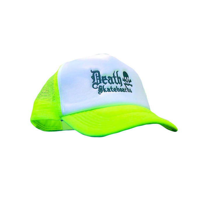 Death Trucker Cap (Neon Yellow/White)