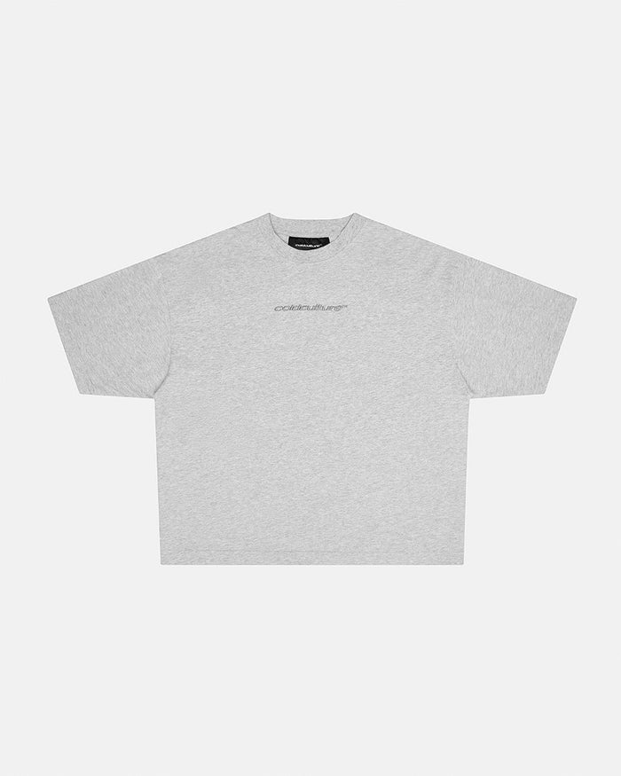 DISTRESS CURVED TEE GREY VIGORÉ - Cold Culture