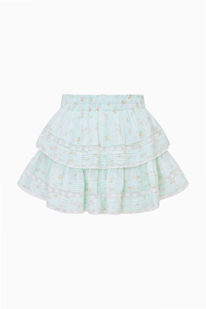Ditsy Floral Ruffle Mini Skirt