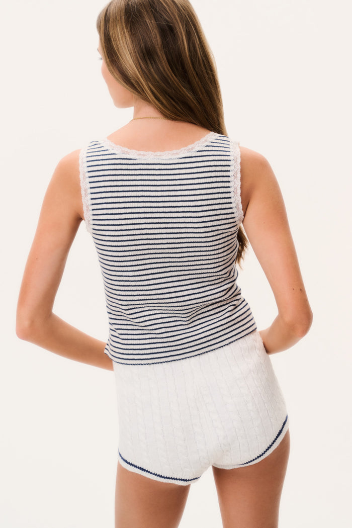 Elenabell Cotton Lace-Trimmed Tank