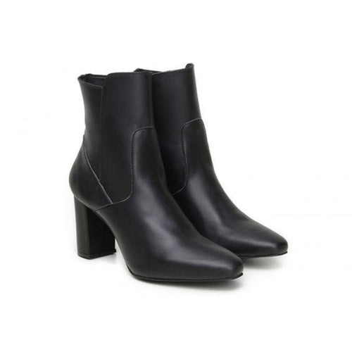 'Elza’ Women's High-Heeled Vegan Boot by Ahimsa - Black
